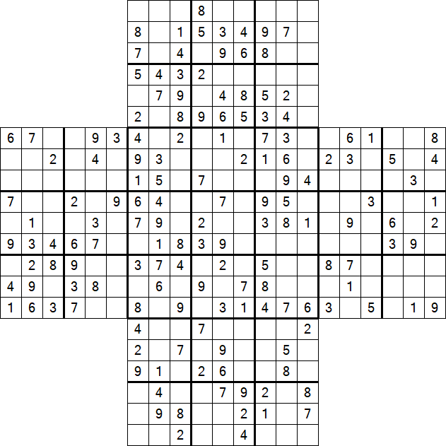 Cross Sudoku - Mittel