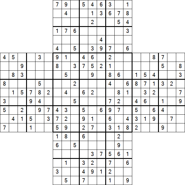 Cross Sudoku - Mittel