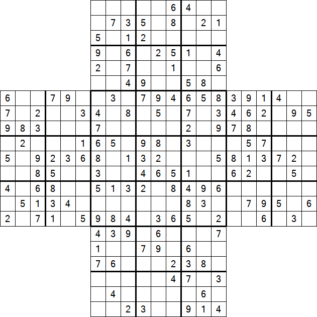 Cross Sudoku - Mittel