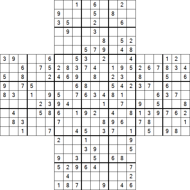 Cross Sudoku - Mittel