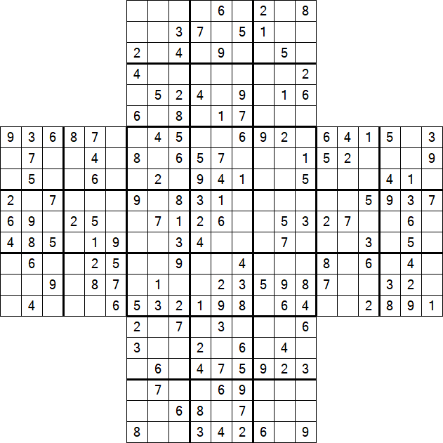 Cross Sudoku - Mittel