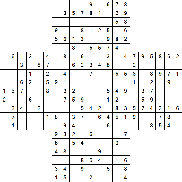 Cross Sudoku - Mittel