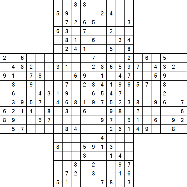 Cross Sudoku - Mittel