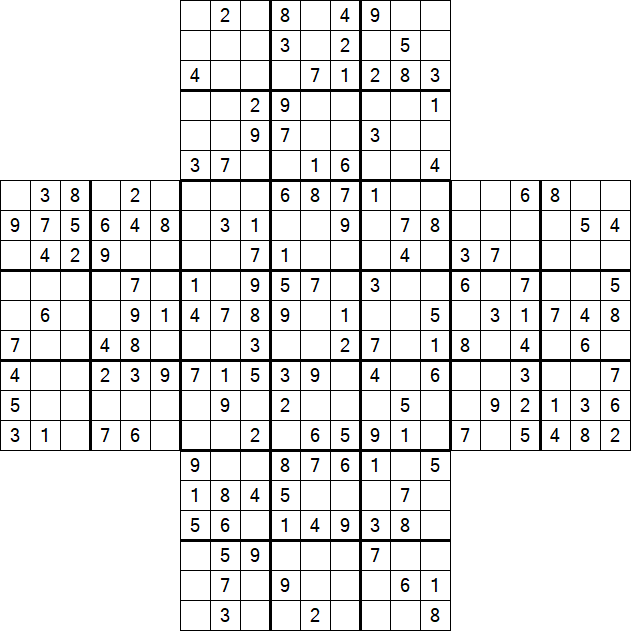 Cross Sudoku - Mittel