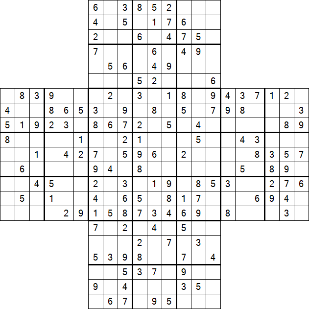 Cross Sudoku - Mittel