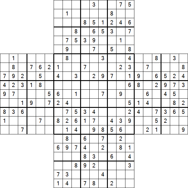 Cross Sudoku - Mittel