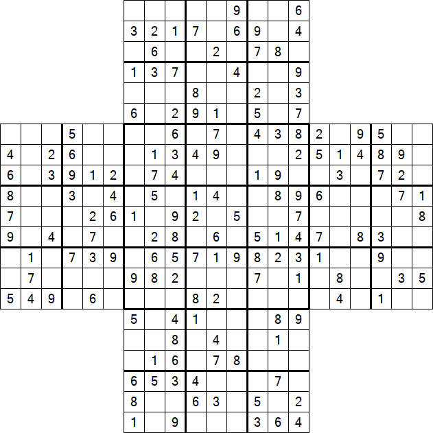 Cross Sudoku - Mittel