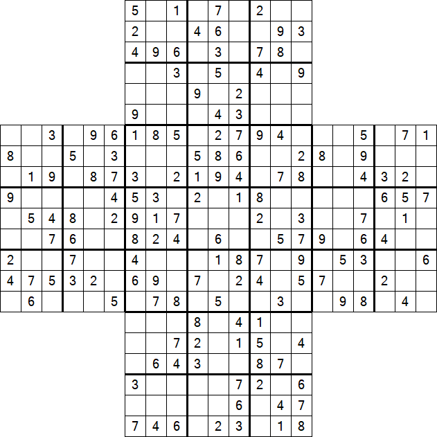 Cross Sudoku - Mittel