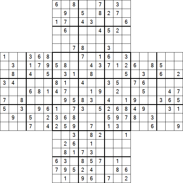 Cross Sudoku - Mittel