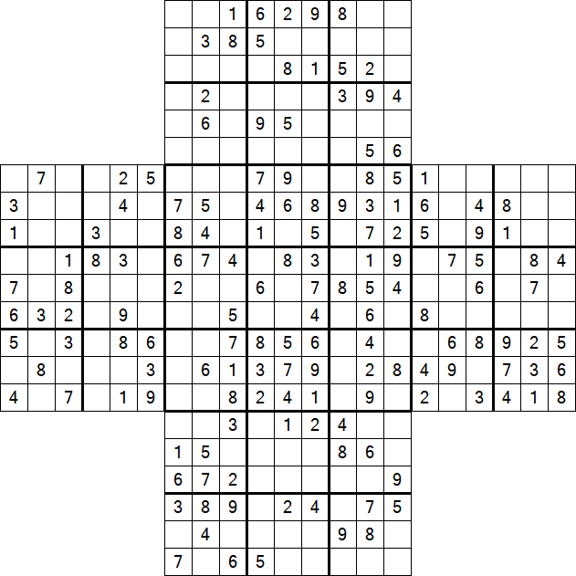 Cross Sudoku - Mittel