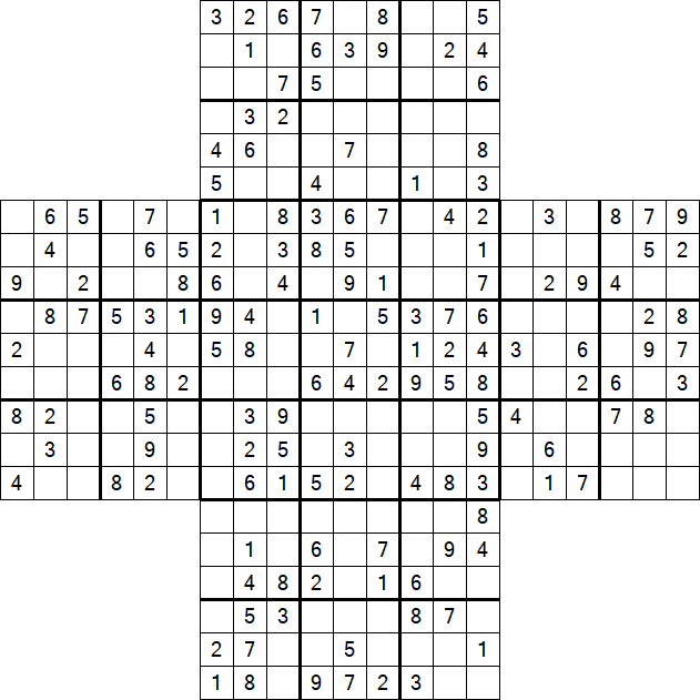 Cross Sudoku - Mittel