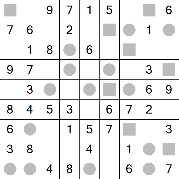 Even-Odd Sudoku - Einfach