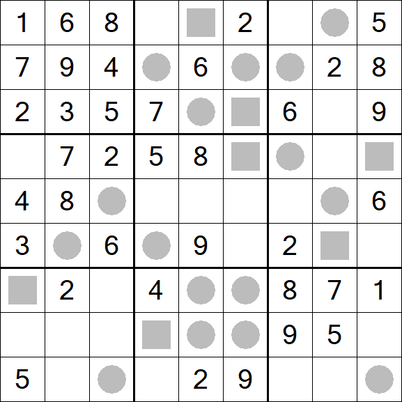 Even-Odd Sudoku - Easy