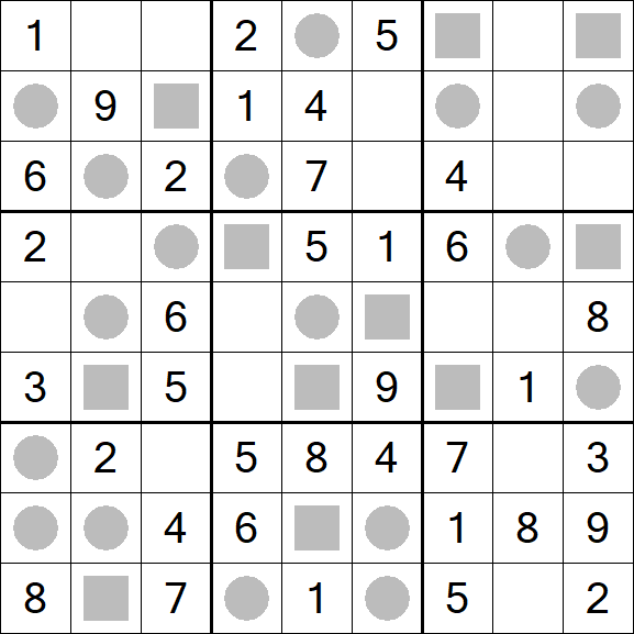 Even-Odd Sudoku - Easy