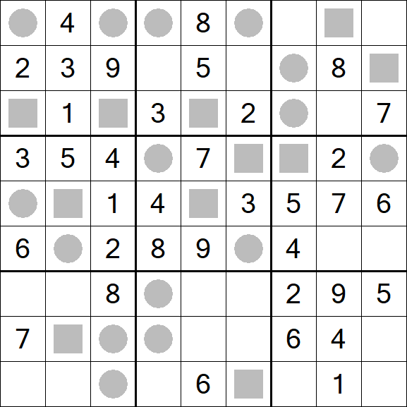 Even-Odd Sudoku - Fácil