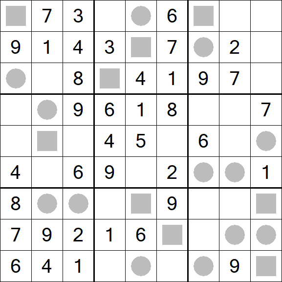 Even-Odd Sudoku - Fácil