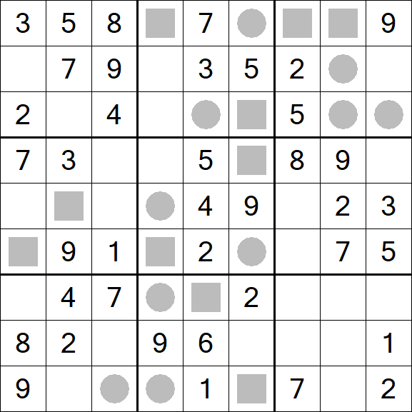 Even-Odd Sudoku - Fácil