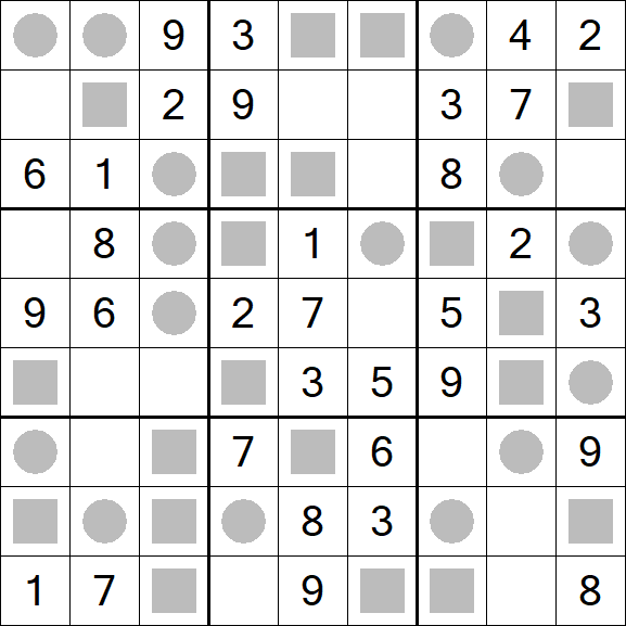 Even-Odd Sudoku - Fácil
