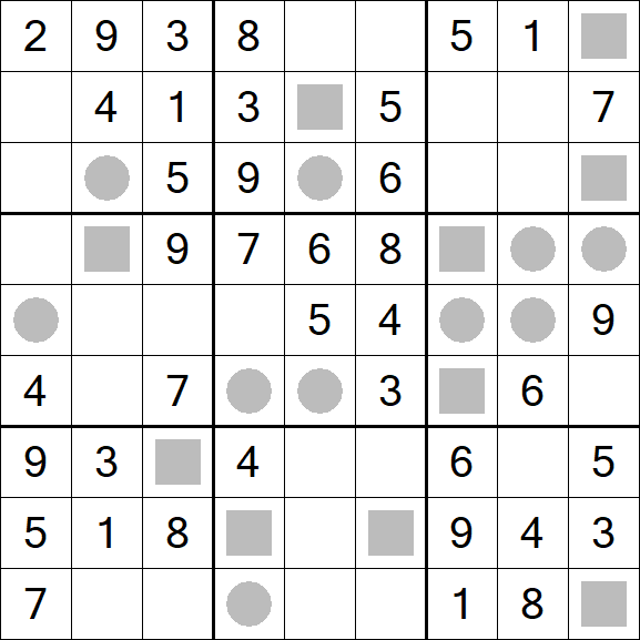 Even-Odd Sudoku - Fácil