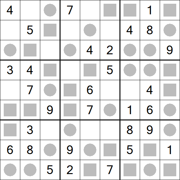 Even-Odd Sudoku - Fácil