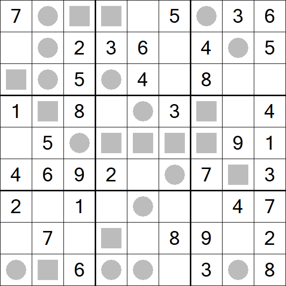 Even-Odd Sudoku - Einfach