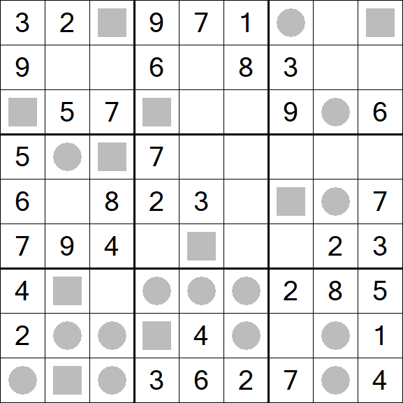 Even-Odd Sudoku - Einfach