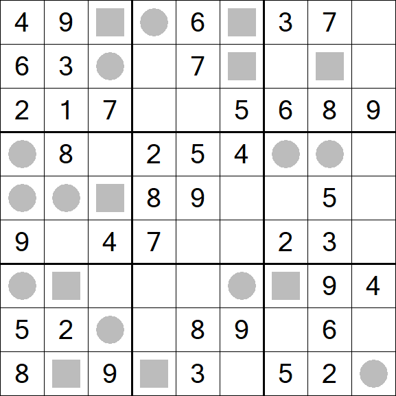 Even-Odd Sudoku - Einfach