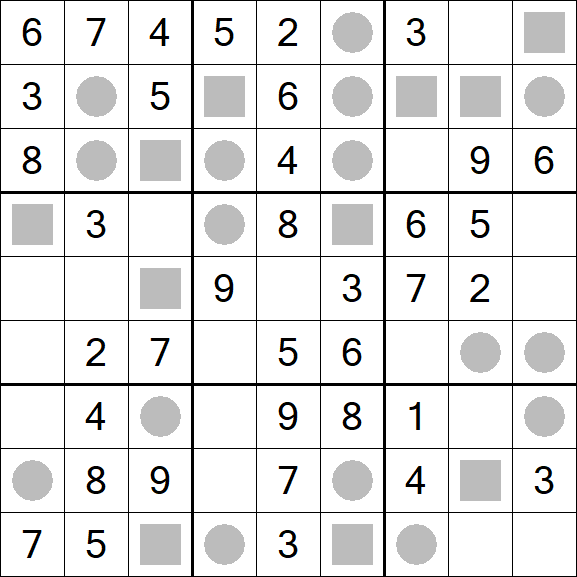 Even-Odd Sudoku - Einfach