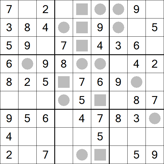 Even-Odd Sudoku - Einfach