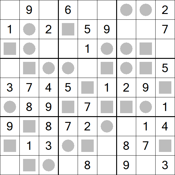 Even-Odd Sudoku - Einfach