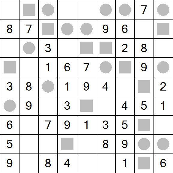 Even-Odd Sudoku - Einfach
