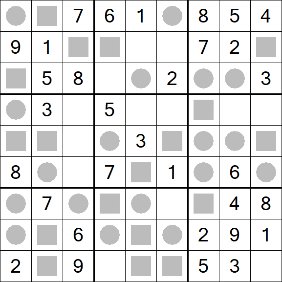 Even-Odd Sudoku - Einfach