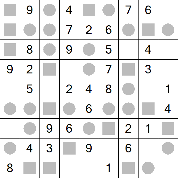 Even-Odd Sudoku - Fácil