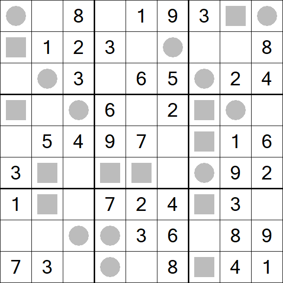 Even-Odd Sudoku - Fácil