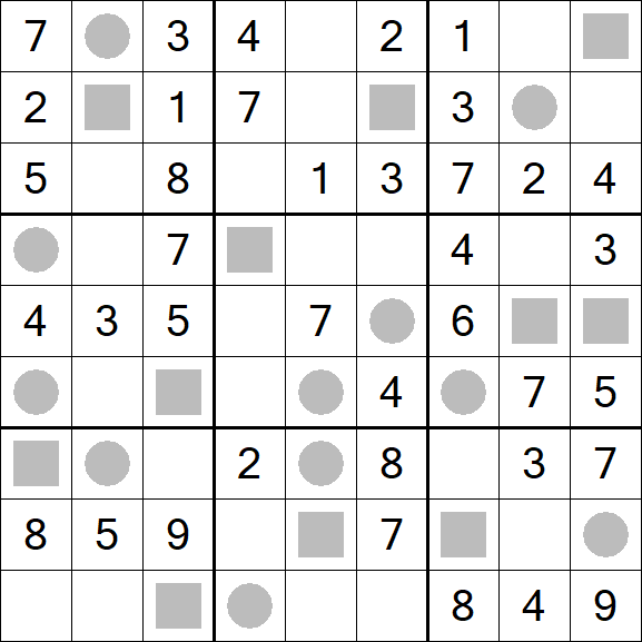 Even-Odd Sudoku - Fácil