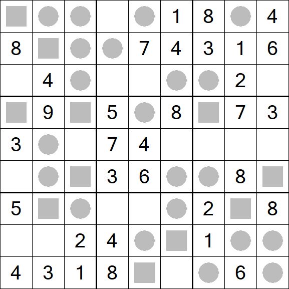 Even-Odd Sudoku - Fácil