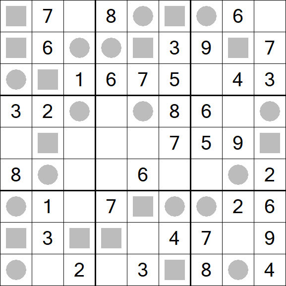 Even-Odd Sudoku - Fácil