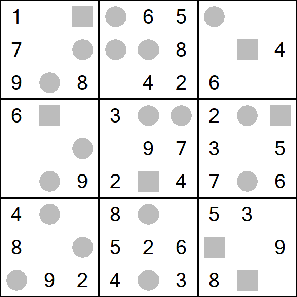 Even-Odd Sudoku - Einfach