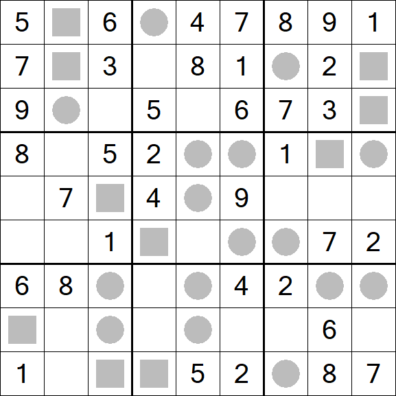 Even-Odd Sudoku - Einfach