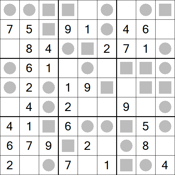Even-Odd Sudoku - Fácil
