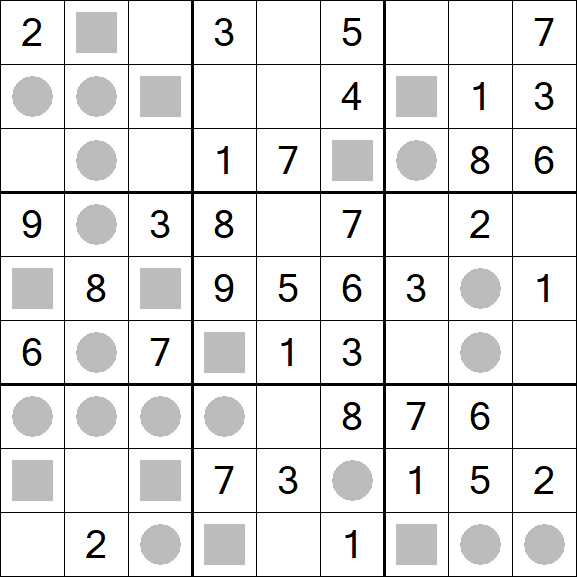 Even-Odd Sudoku - Fácil