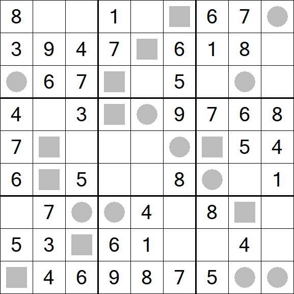 Even-Odd Sudoku - Fácil