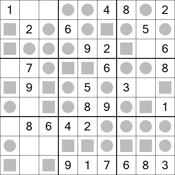 Even-Odd Sudoku - Easy