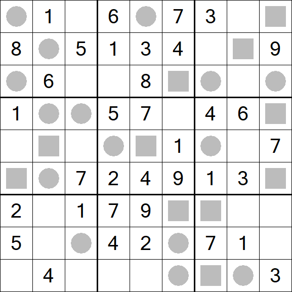 Even-Odd Sudoku - Fácil