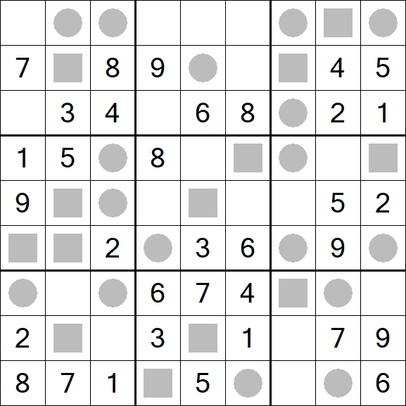 Even-Odd Sudoku - Fácil