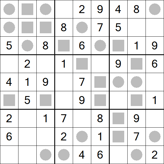 Even-Odd Sudoku - Easy