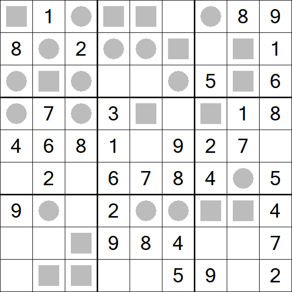 Even-Odd Sudoku - Easy