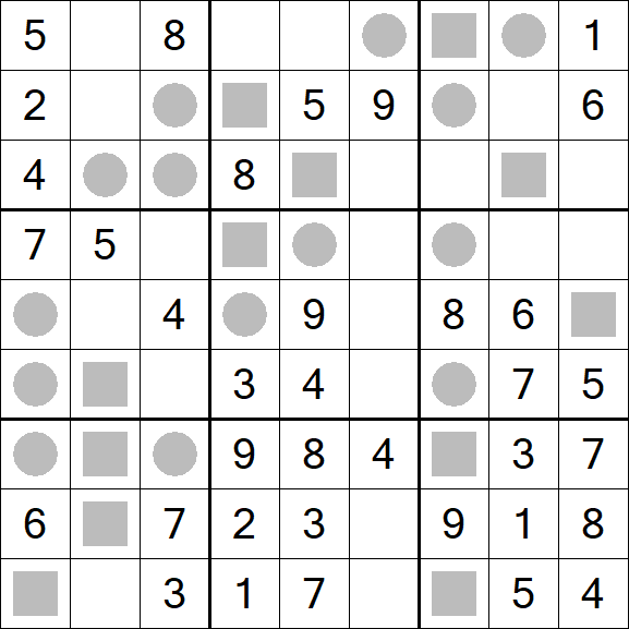 Even-Odd Sudoku - Easy