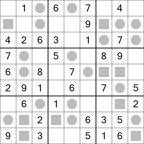 Even-Odd Sudoku - Einfach