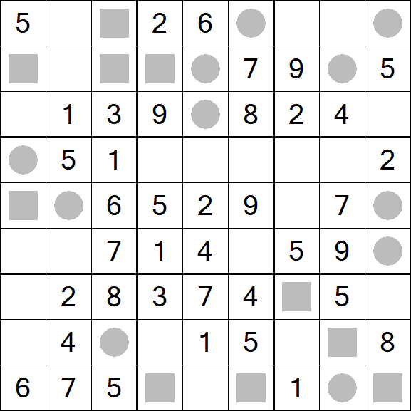 Even-Odd Sudoku - Einfach